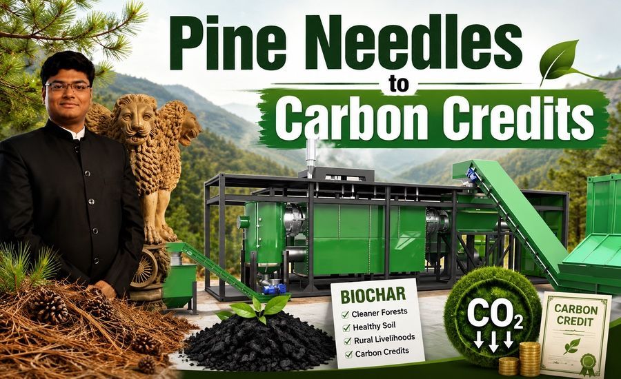 Himachal's first biochar project targets fires, carbon, and rural livelihoods