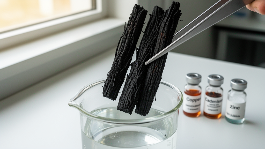 From perfume waste to water filter: vetiver root biochar strips lead