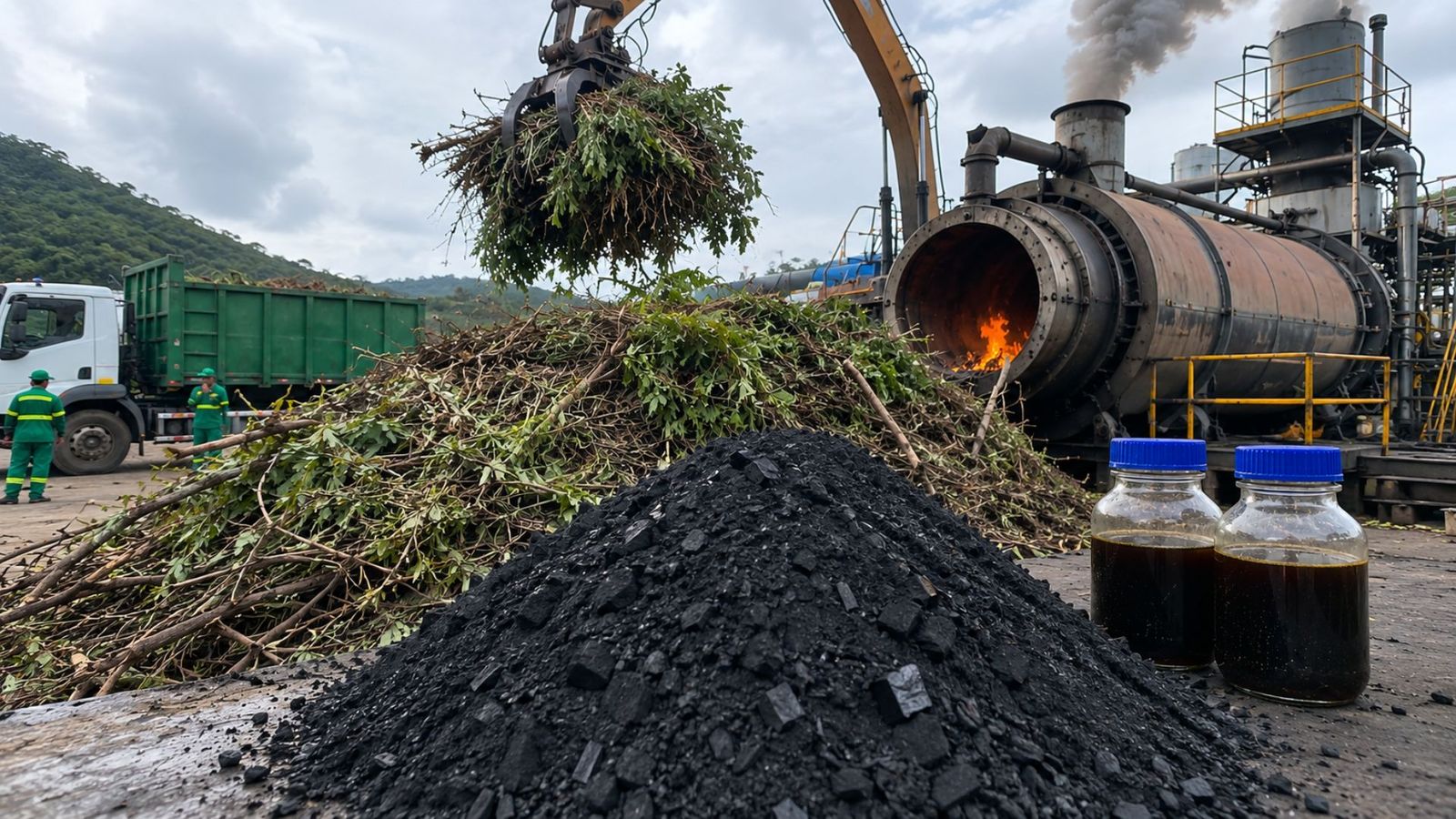 Brazil converts urban tree trimmings into biochar and pyrolytic oil in pioneering project