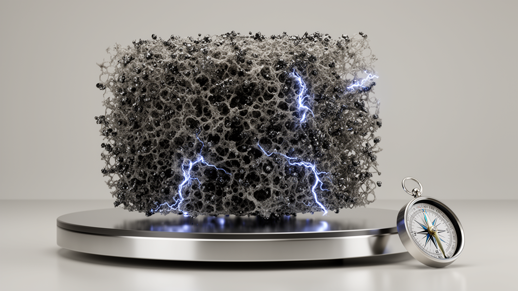 Fe-biomass carbon aerogels combine conductive and magnetic properties
