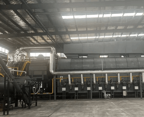 Continuous bamboo pyrolysis machine: smokeless biochar carbonization furnace