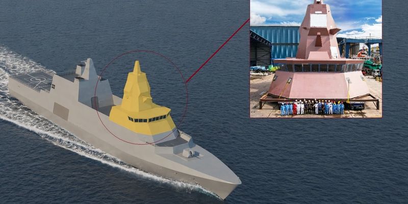 Singapore builds its largest composite warship piece