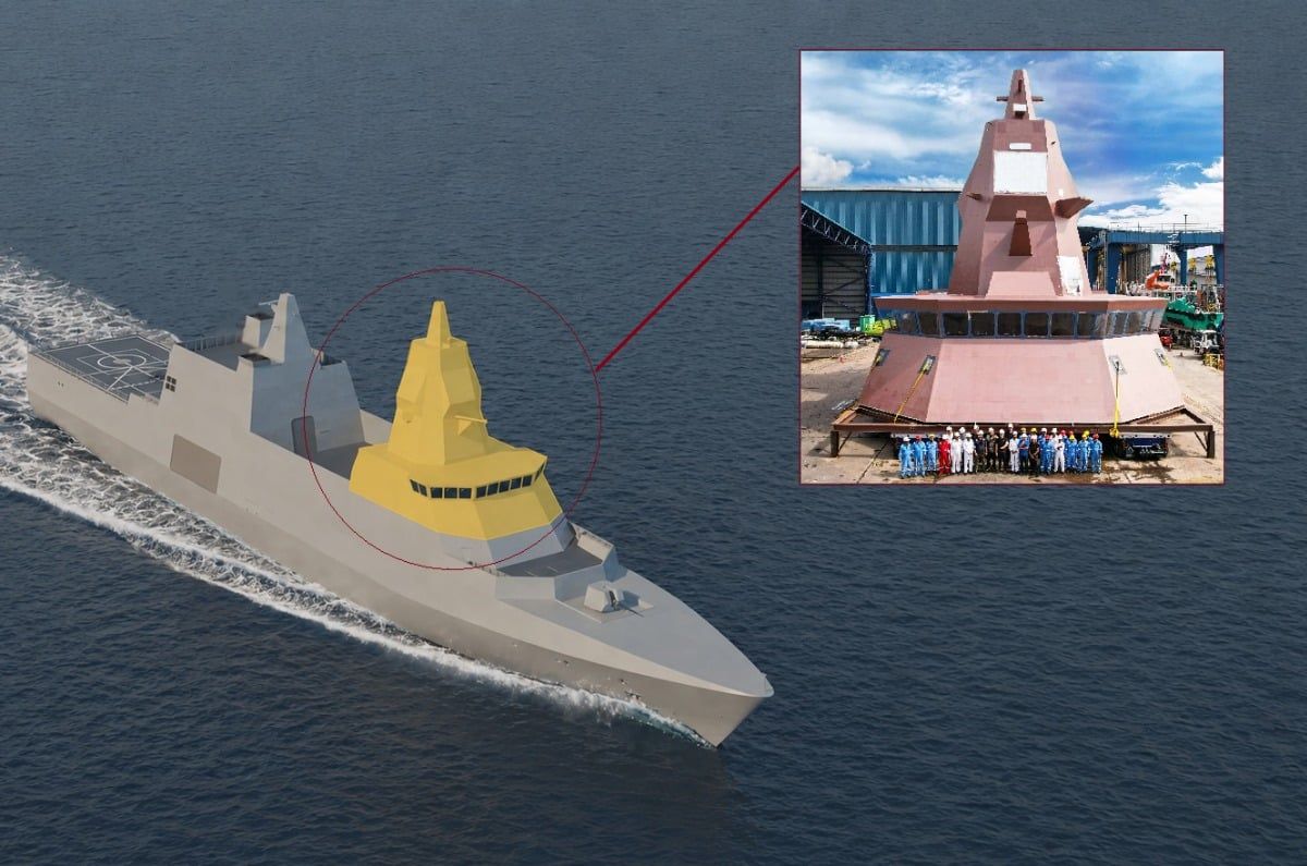 Singapore builds its largest composite warship piece