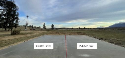 Real-world trial of graphene nanoplatelet-modified ready-mix concrete