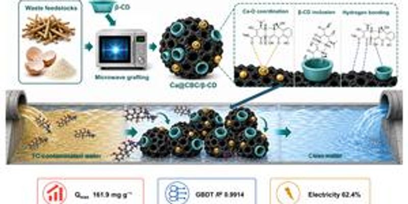 Waste cotton stalks and eggshells turned into biochar for antibiotic removal
