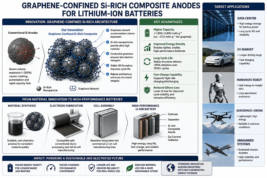 Solidion Technology Granted 7 New Patents for Composite Battery Anodes