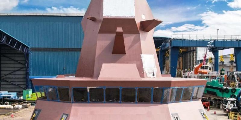Singapore accepts first composite superstructure for Victory combat ship