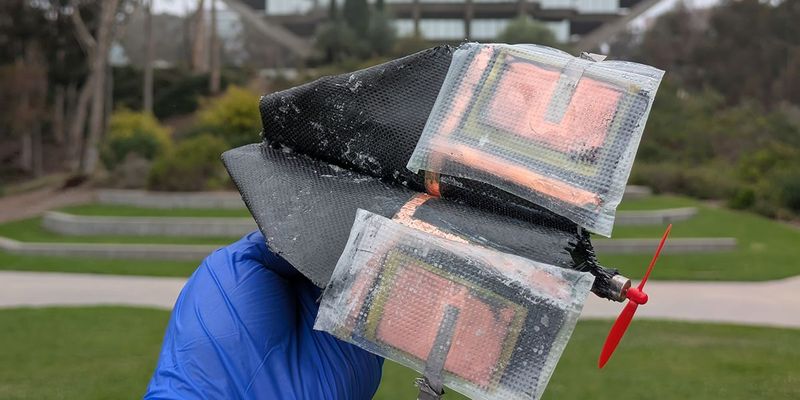 Thin device stores energy, strengthens structures, and is recyclable