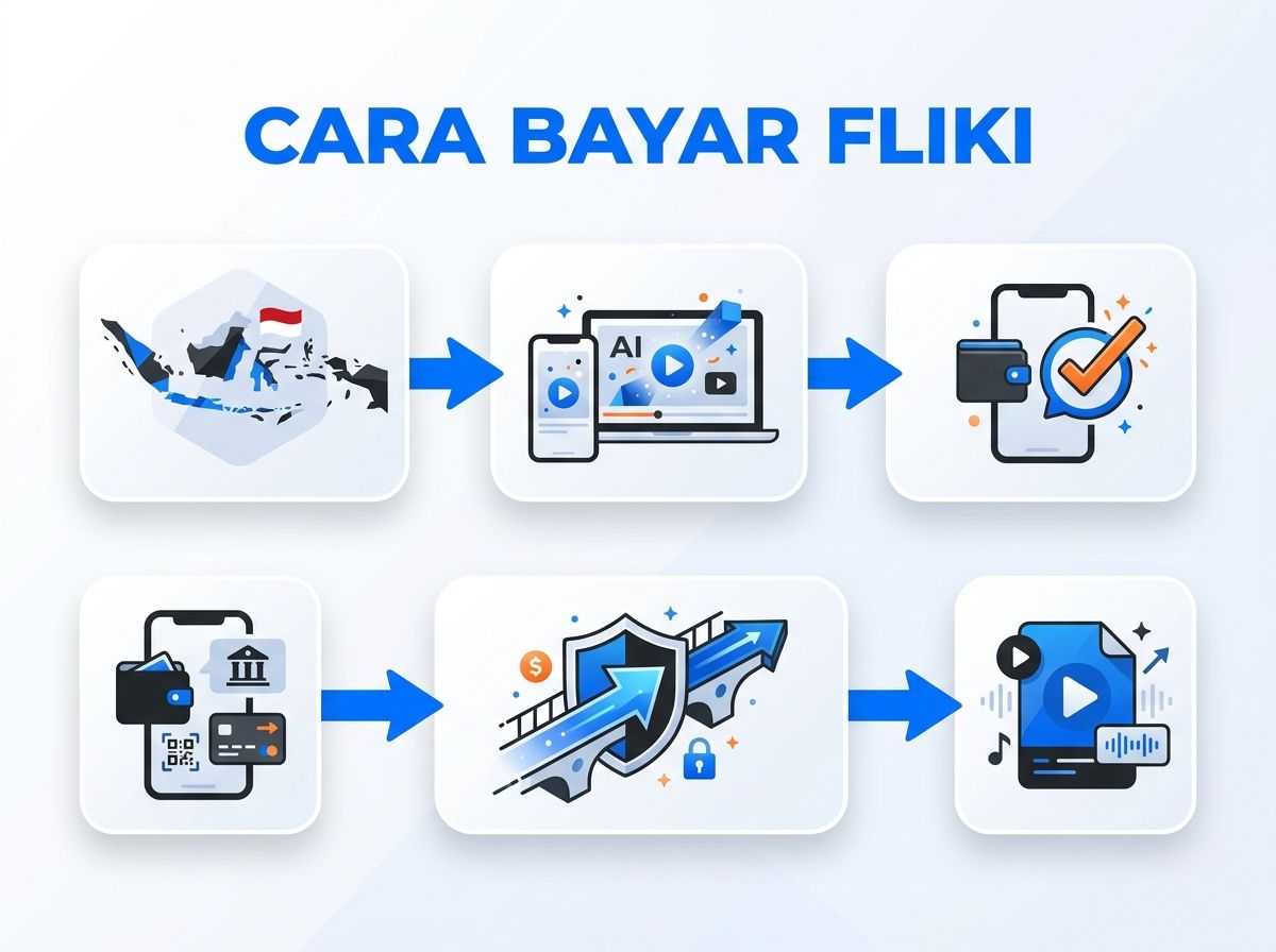 Ilustrasi Cara Bayar Fliki dari Indonesia Tanpa Kartu Kredit