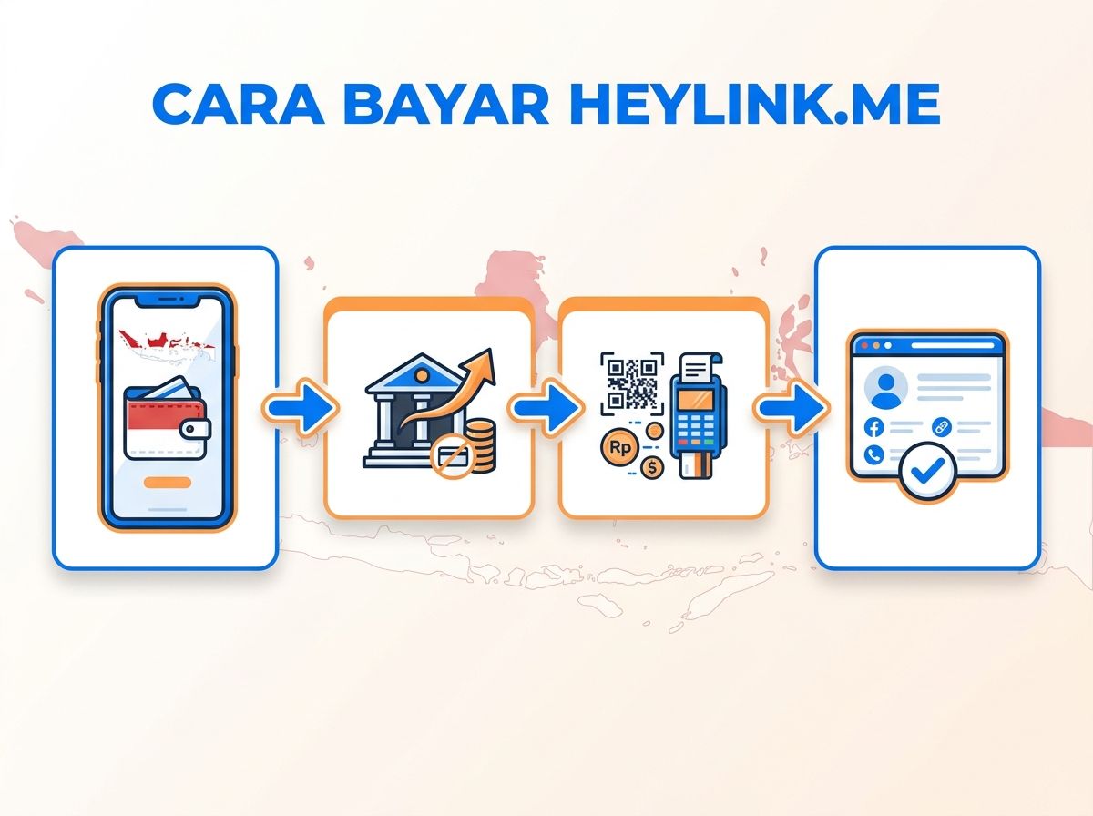 Ilustrasi Cara Bayar Heylink.me dari Indonesia Tanpa Kartu Kredit