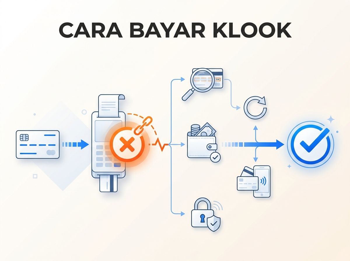Ilustrasi Klook Gagal Bayar atau Kartu Ditolak: Penyebab dan Solusi