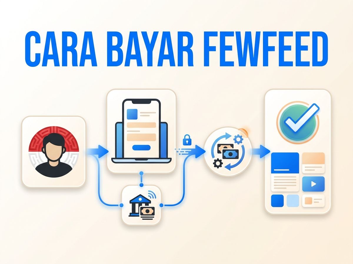 Ilustrasi Cara Bayar Fewfeed dari Indonesia Tanpa Kartu Kredit