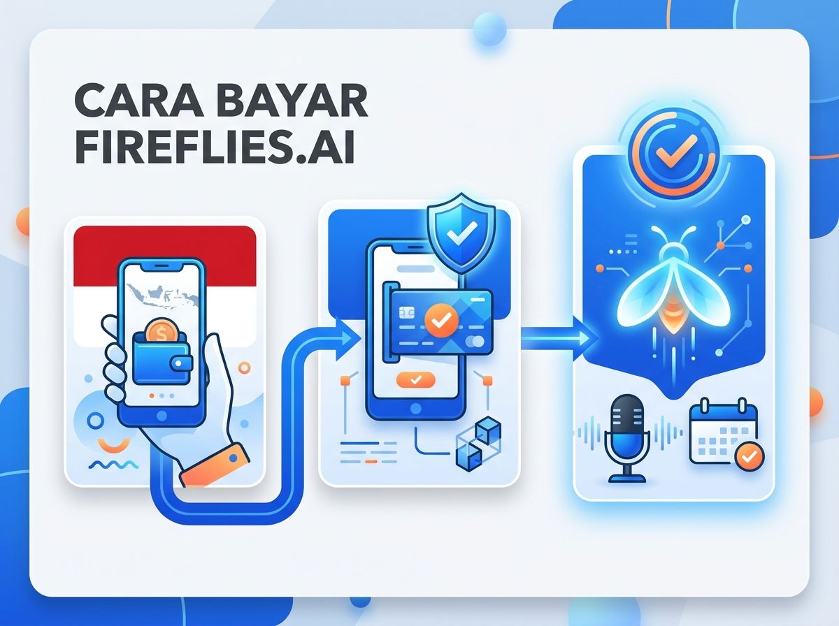 Ilustrasi Cara Bayar Fireflies.ai Pro dari Indonesia Tanpa Kartu Kredit