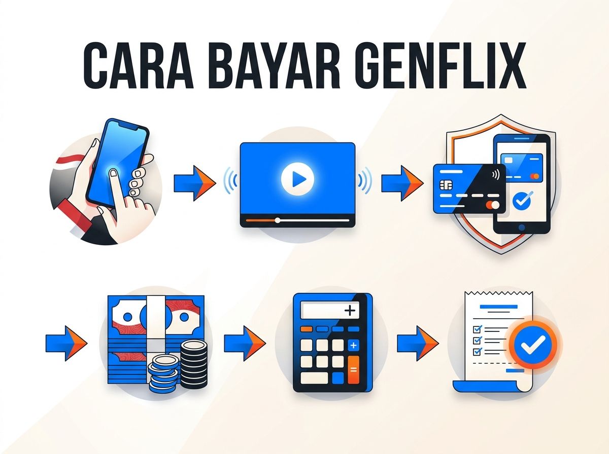 Ilustrasi Cara Bayar Genflix dari Indonesia: Biaya dan Total Rupiah