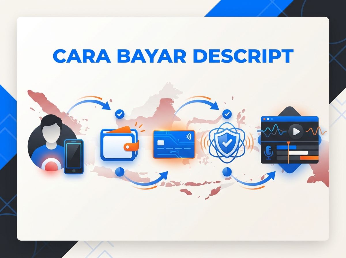 Ilustrasi Cara Bayar Descript Pro dari Indonesia Tanpa Kartu Kredit