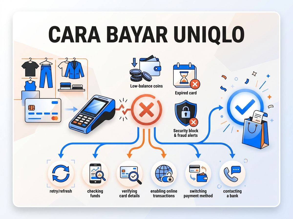 Ilustrasi Uniqlo Gagal Bayar atau Kartu Ditolak: Penyebab dan Solusi