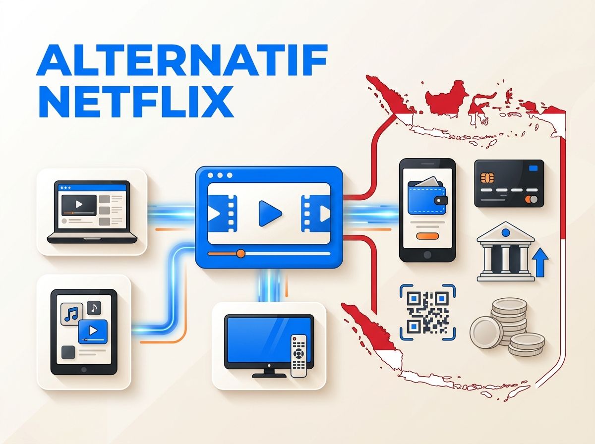 Ilustrasi Alternatif Netflix yang Bisa Dibayar dari Indonesia
