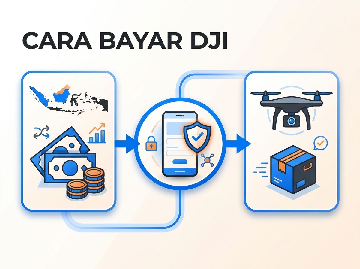 Ilustrasi Cara Bayar DJI dari Indonesia Tanpa Kartu Kredit