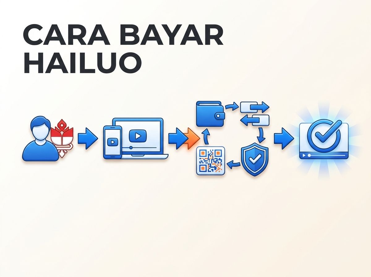 Ilustrasi Cara Bayar Hailuo (MiniMax) dari Indonesia Tanpa Kartu Kredit