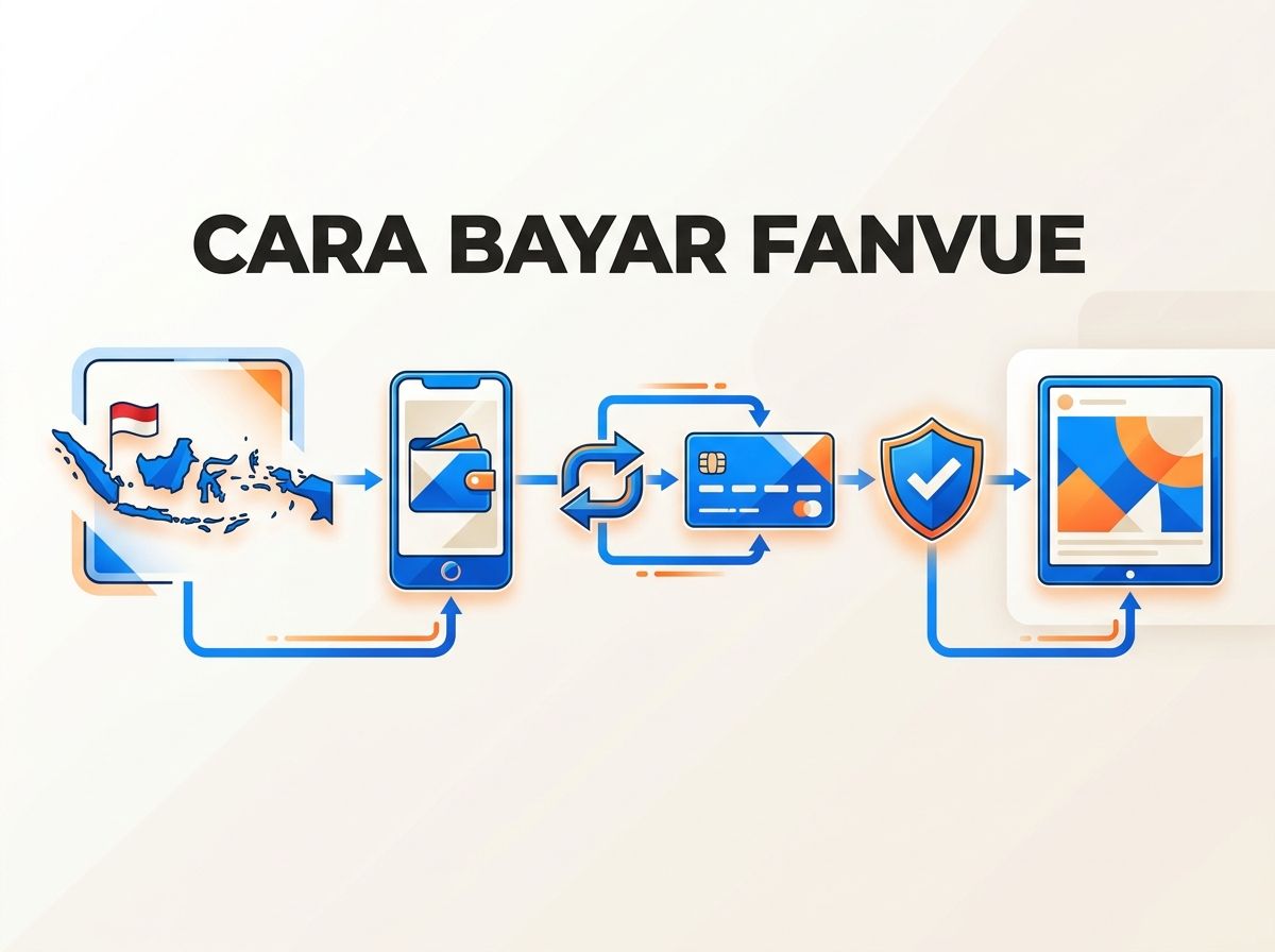 Ilustrasi Cara Bayar Fanvue dari Indonesia: Solusi Tanpa Kartu Kredit