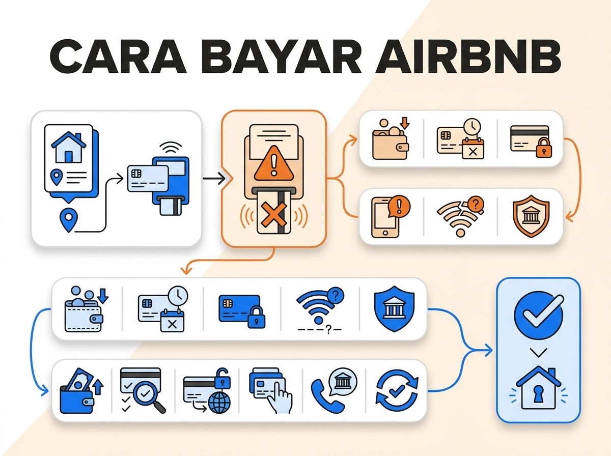 Ilustrasi Airbnb Gagal Bayar atau Kartu Ditolak: Penyebab dan Solusi