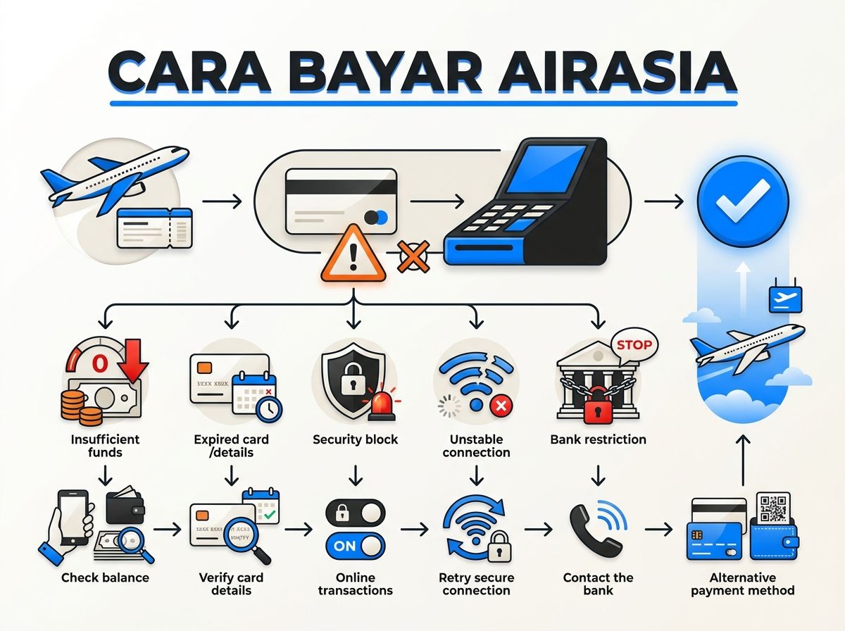 Ilustrasi AirAsia Gagal Bayar atau Kartu Ditolak: Penyebab dan Solusi