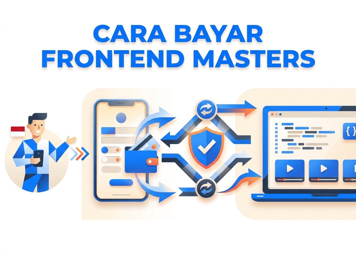 Ilustrasi Cara Bayar Frontend Masters dari Indonesia Tanpa Kartu Kredit