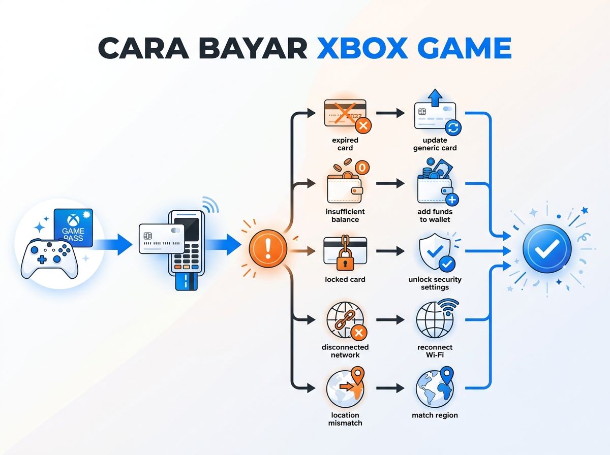 Ilustrasi Xbox Game Pass Gagal Bayar atau Kartu Ditolak: Penyebab dan Solusi