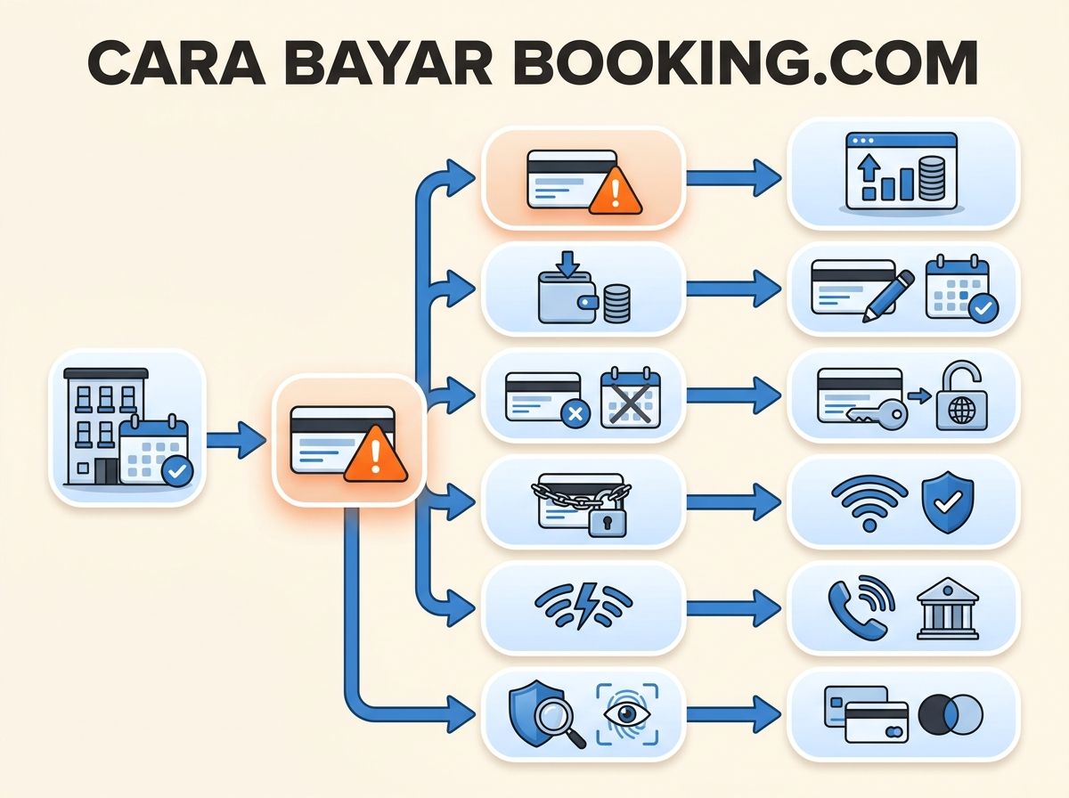 Ilustrasi Booking.com Gagal Bayar atau Kartu Ditolak: Penyebab dan Solusi