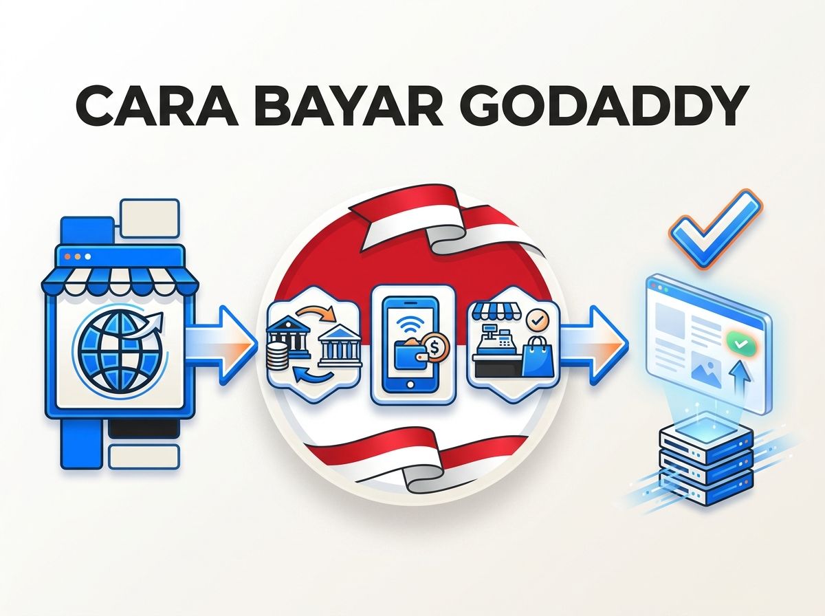 Ilustrasi Cara Bayar GoDaddy dari Indonesia Tanpa Kartu Kredit