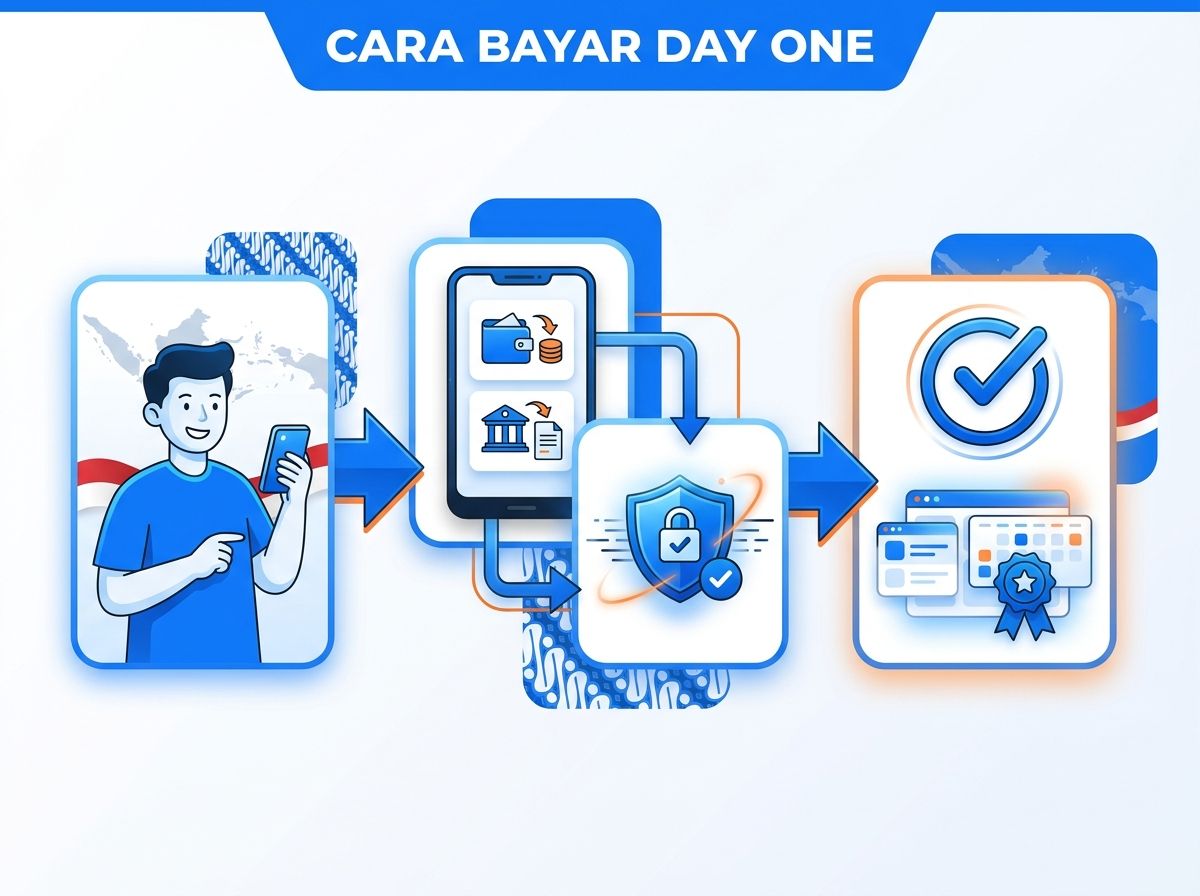 Ilustrasi Cara Bayar Day One Premium dari Indonesia Tanpa Kartu Kredit