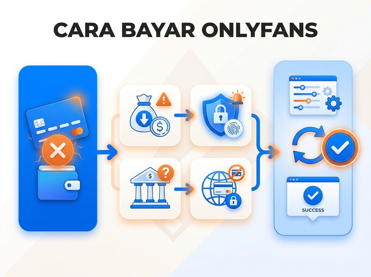Ilustrasi OnlyFans Gagal Bayar atau Kartu Ditolak: Penyebab dan Solusi