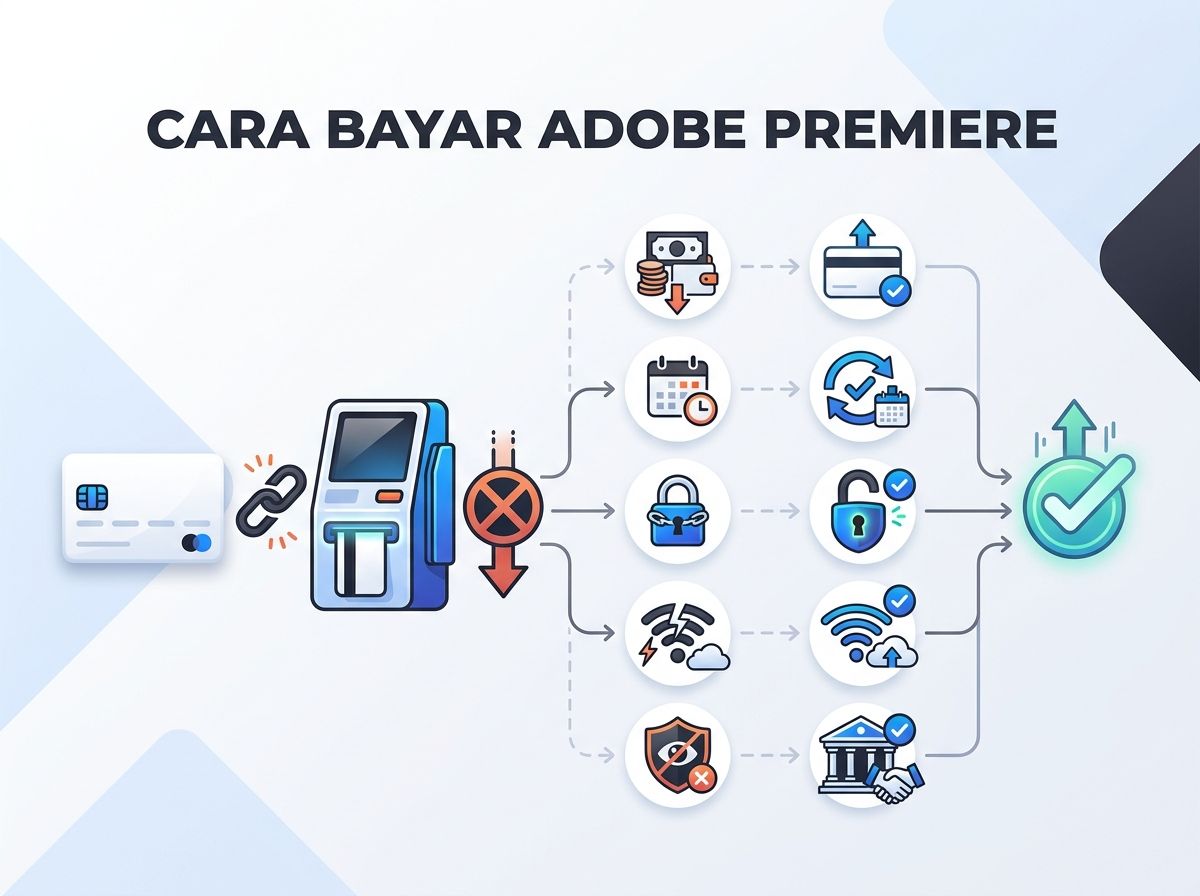 Ilustrasi Adobe Premiere Pro Gagal Bayar atau Kartu Ditolak: Penyebab dan Solusi