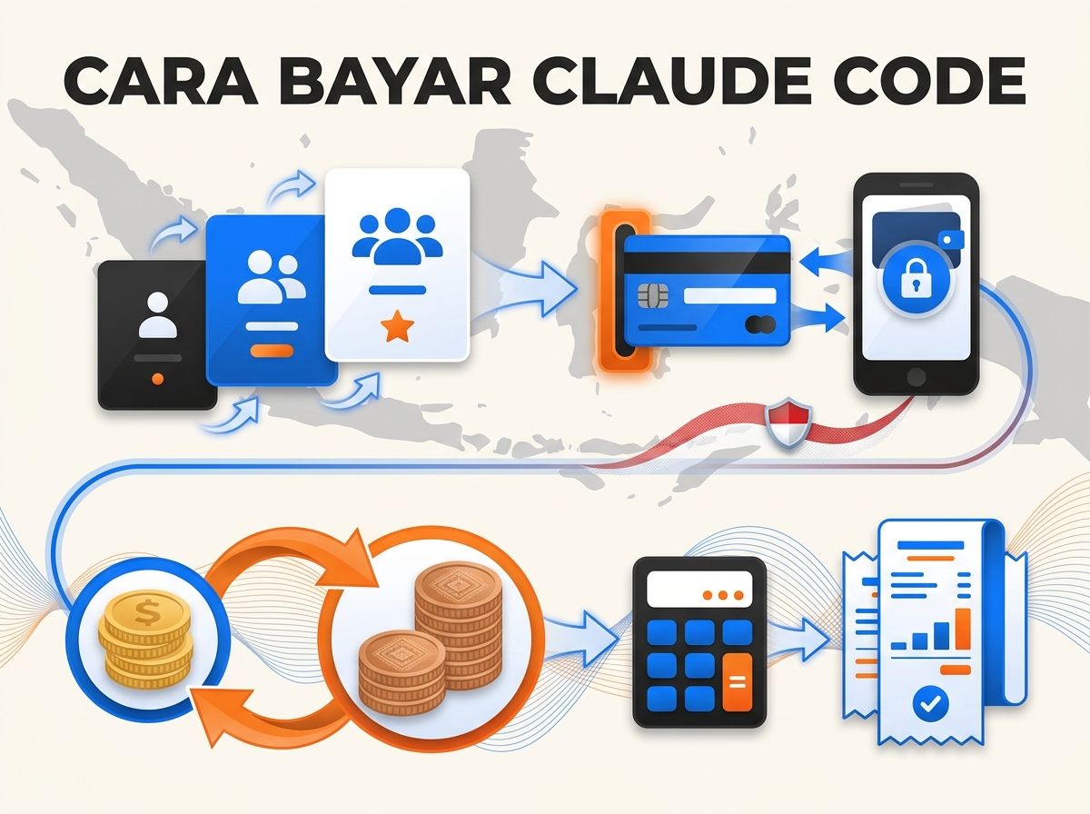 Ilustrasi Cara Bayar Claude Code di Indonesia: Paket dan Total Rupiah