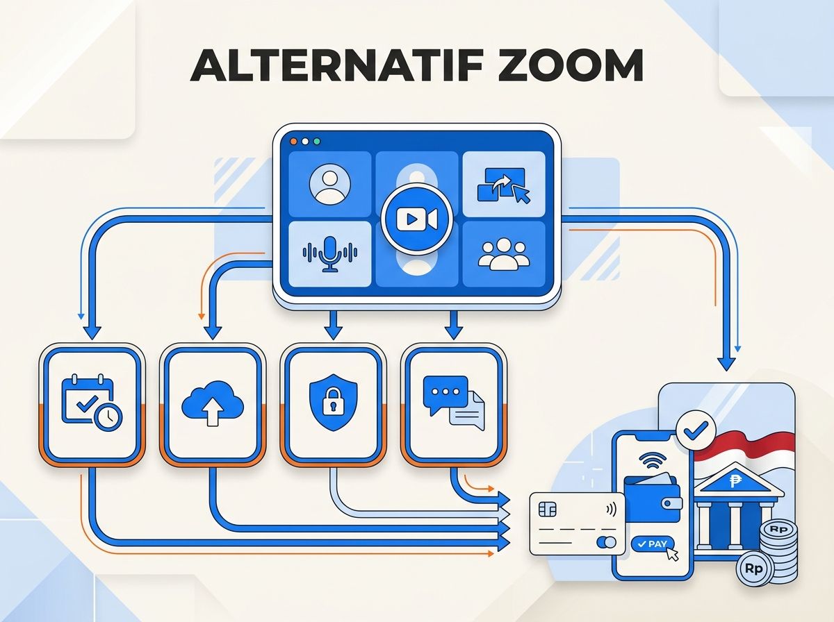 Ilustrasi Alternatif Zoom Pro yang Bisa Dibayar dari Indonesia