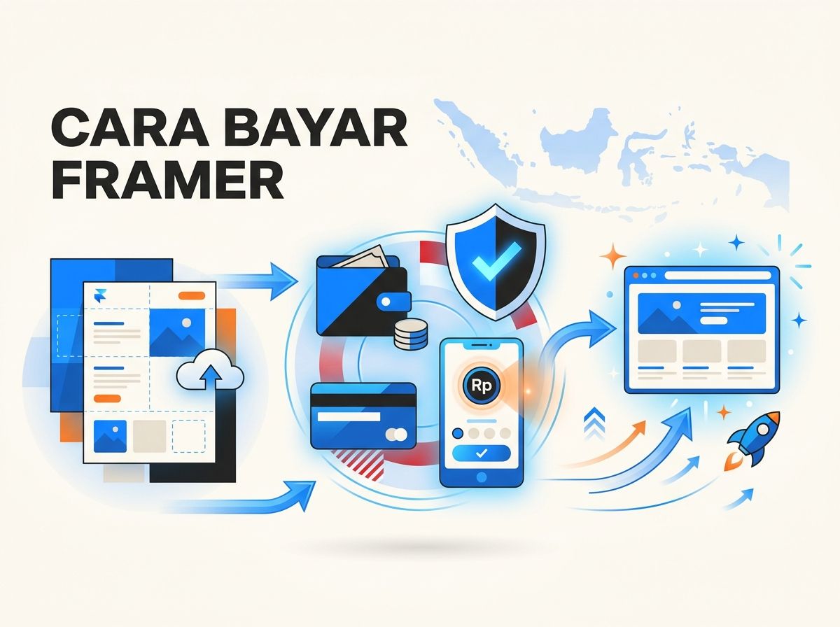Ilustrasi Cara Bayar Framer Pro dari Indonesia Tanpa Kartu Kredit