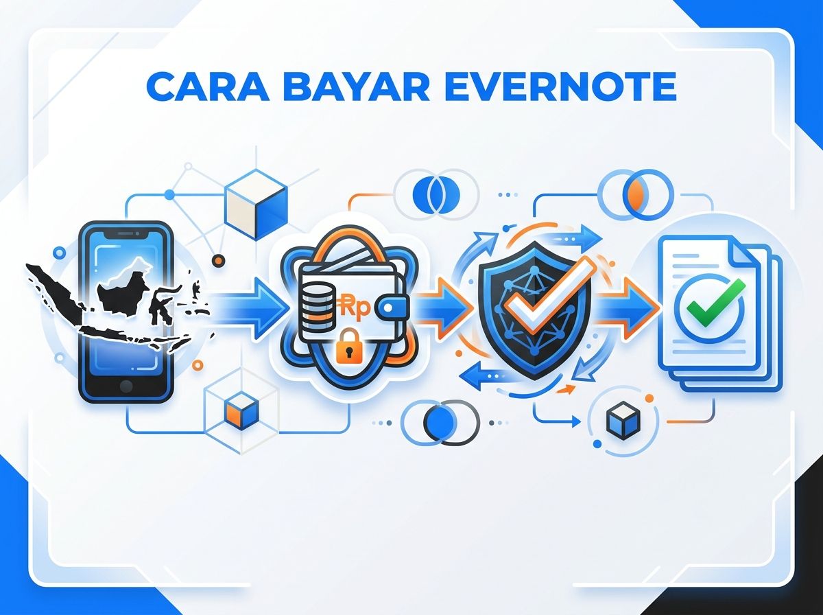 Ilustrasi Cara Bayar Evernote dari Indonesia Tanpa Kartu Kredit
