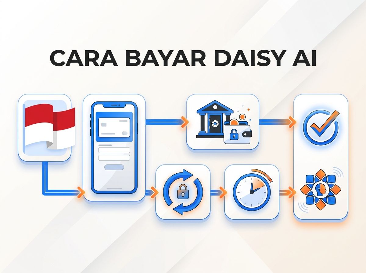 Ilustrasi Cara Bayar Daisy AI dari Indonesia Tanpa Kartu Kredit dalam 5 Menit