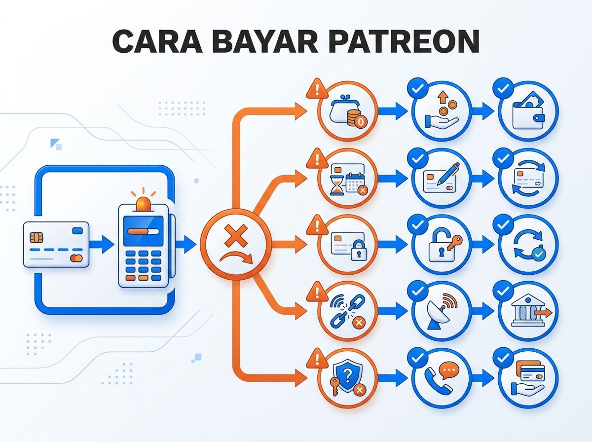 Ilustrasi Patreon Gagal Bayar atau Kartu Ditolak: Penyebab dan Solusi