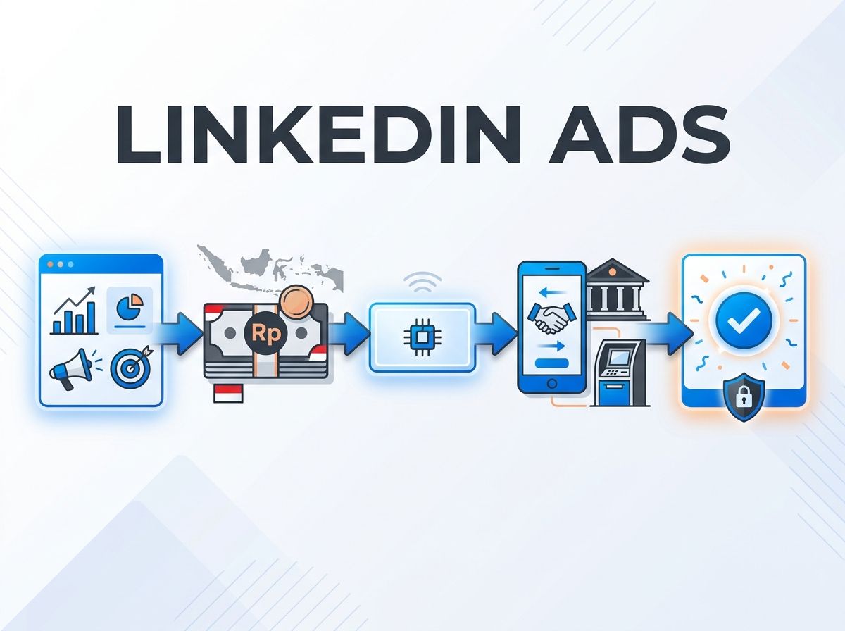 Ilustrasi Cara Bayar LinkedIn Ads dari Indonesia Tanpa Kartu Kredit