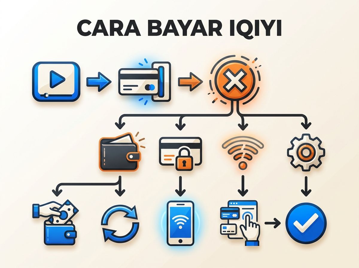 Ilustrasi iQIYI Gagal Bayar atau Kartu Ditolak: Penyebab dan Solusi
