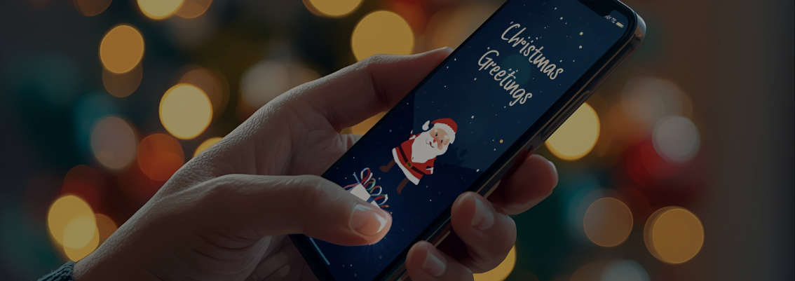 Ide kado natal digital berupa akun premium Netflix di layar HP, hadiah natal hemat dan berguna.