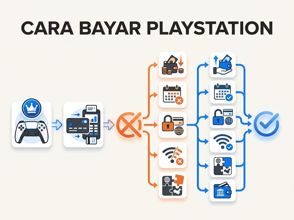 Ilustrasi PlayStation Plus Premium Gagal Bayar atau Kartu Ditolak: Penyebab dan Solusi