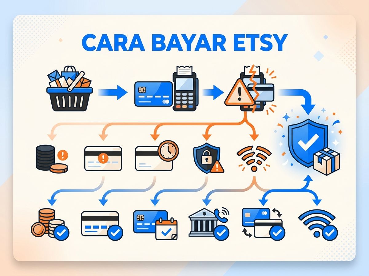 Ilustrasi Etsy Gagal Bayar atau Kartu Ditolak: Penyebab dan Solusi