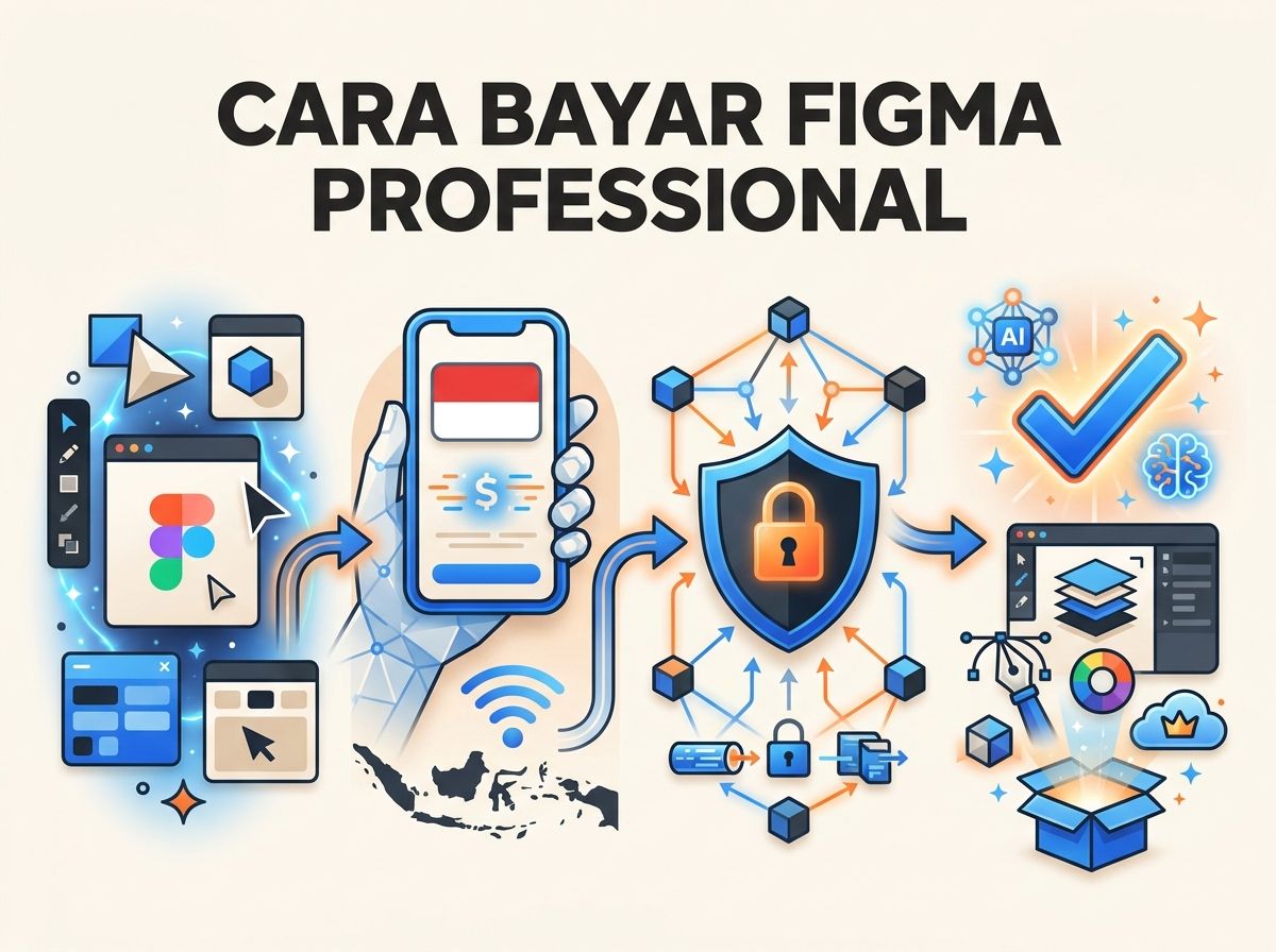 Ilustrasi Cara Bayar Figma Professional + AI dari Indonesia Tanpa Kartu Kredit