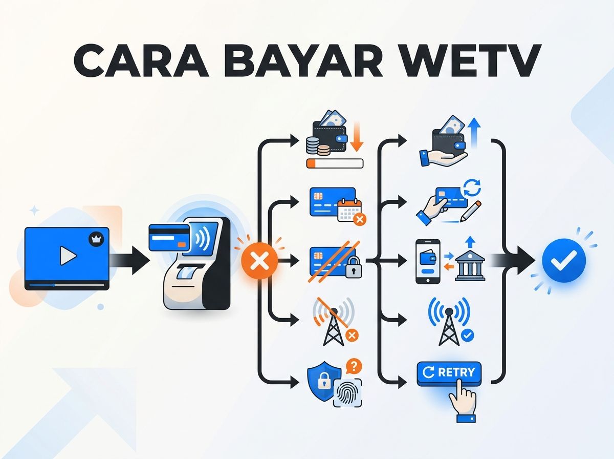 Ilustrasi WeTV VIP Gagal Bayar atau Kartu Ditolak: Penyebab dan Solusi