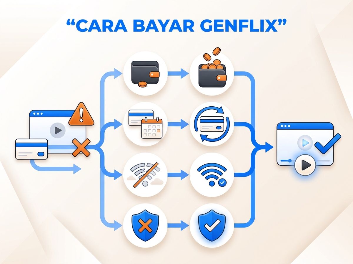 Ilustrasi Genflix Gagal Bayar atau Kartu Ditolak: Penyebab dan Solusi