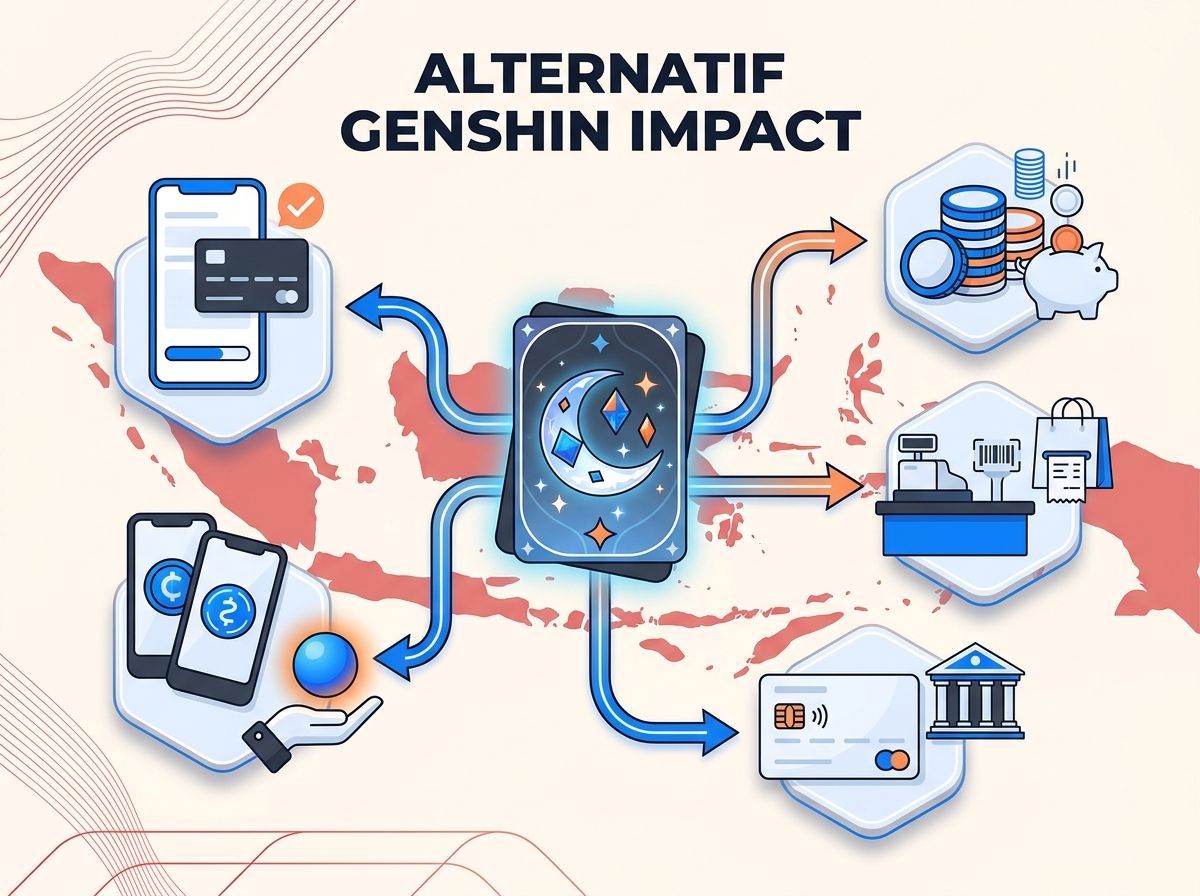 Ilustrasi Alternatif Genshin Impact Welkin Moon yang Bisa Dibayar dari Indonesia