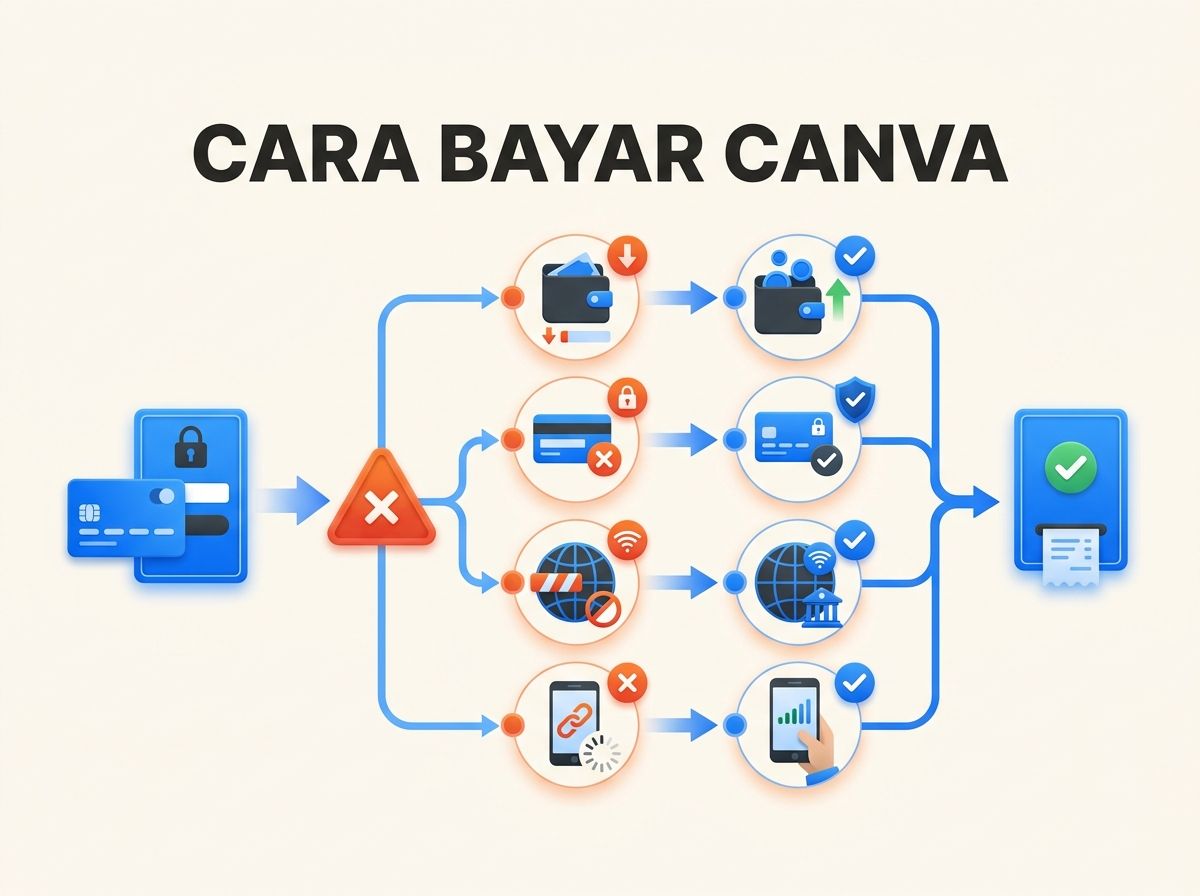 Ilustrasi Cara Bayar Canva Saat Kartu Ditolak: Penyebab dan Solusi