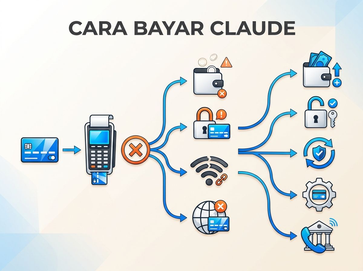 Ilustrasi Claude Gagal Bayar atau Kartu Ditolak: Penyebab dan Solusi